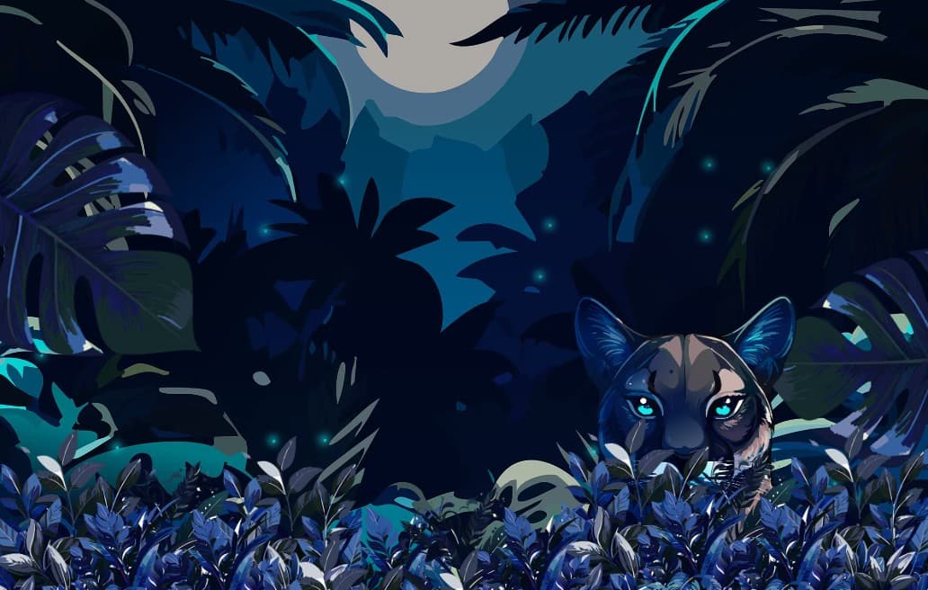 Иммерсивный фон для приложения с волшебной анимацией